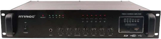 Arrango AC48757 Integrated PA Amplifier Equipped with USB/Bluetooth Black
