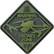 M-tac Патч Drone Zone PVC Знак Drone Zone PVC 06-Хаки-Маслинено Зелен