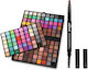 Set Paletă Popfeel 162 Farduri de Pleoape & Creion Dublu pentru Sprâncene 2