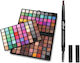Popfeel Palette 162 Lidschatten & Doppelseitiger Augenbrauenstift Set 1