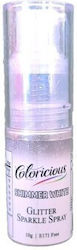 Spray cu Sclipici Alb Perlat 10g Coloricious Spray cu Sclipici Alb Perlat 10g Coloricious