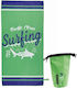 Amo La Casa Beach Towel Green 170x90cm.