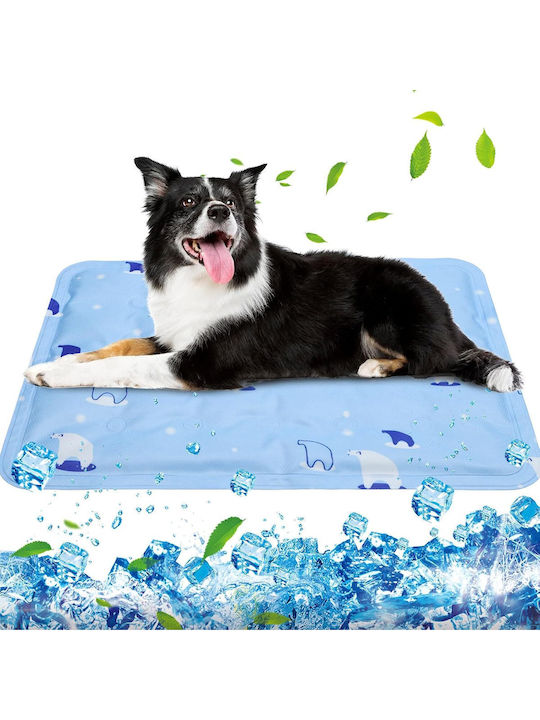 Extfans Saltea Pat pentru câini Răcoritor Albastru 30x40cm.
