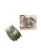 Galifas Metallic Decorative Platter Gray 22x39.5x14cm