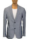 Men's Summer Suit Jacket Slim Fit Light Blue