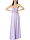 Summer Maxi Dress for Wedding - Christening Strapless Black