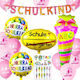 Set 24 Luftballons Folie Rosa Girls
