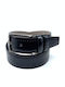 Men's Belt from Artificial Leather Black
