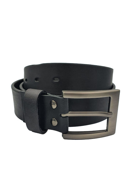 Tzevelion Men's Belt Leather Black
