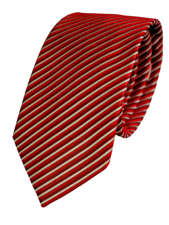 Octopus Men's Tie Silk Printed in Red Color