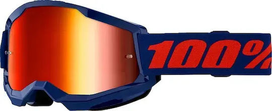 100% Fahrradbrillen mit Marineblau Rahmen und Photochrom Linsen