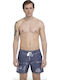Men's Swimwear Shorts Blue with Patterns
