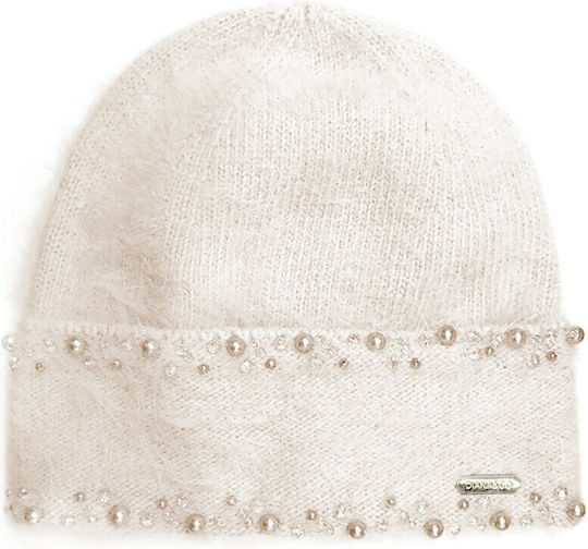 Beanie Frauen Beanie Gestrickt in Beige Farbe