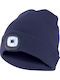 Beanie Unisex Beanie Gestrickt in Marineblau Farbe