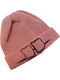 Beanie Beanie with Rib Knit in Pink color