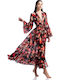 Fashioncore Flowers Feminin Kimono de Plajă Gri