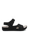 Women's Flat Sandals Anatomic in Black Color 23-11