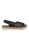 Sandale Casual Damă din Piele Negru
