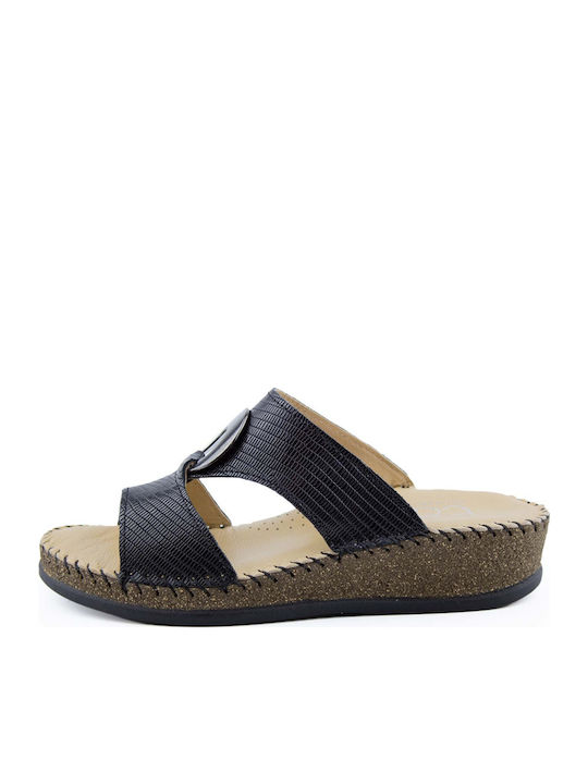 Sandale Anatomice Platforme Dama Culoare Negru