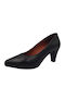 Leder Pumps Schwarz