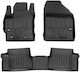 Frogum Set of Front and Rear Mats 4pcs for Toyota Auris 2013-2018 Black