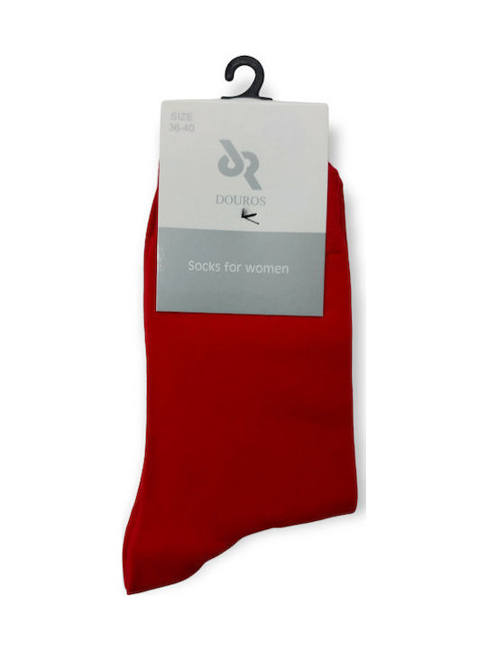 Douros Socks Γυναικείες Κάλτσες Κόκκινο