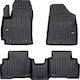 Frogum Set of Front and Rear Mats 3pcs for Hyundai Kona 2022 Black