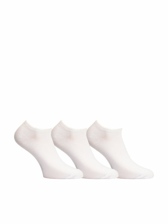 K Socks Men's Solid Color Socks White 3Pack