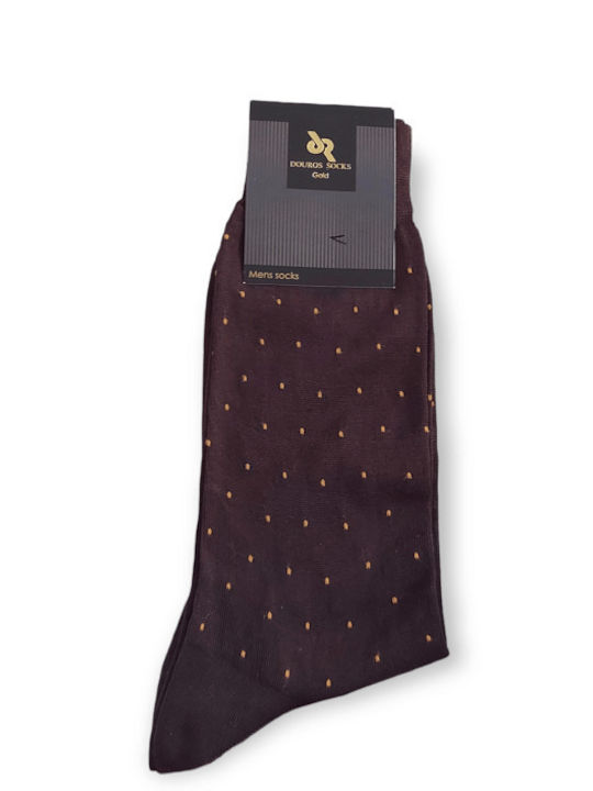 Douros Socks Douros Men's Patterned Socks Brown