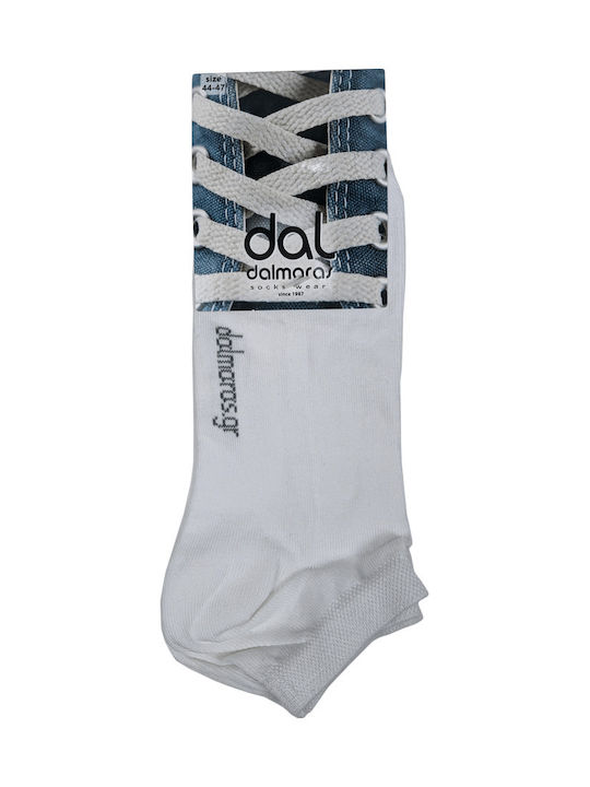 Dal Herren Einfarbige Socken Weiß 3Pack