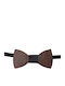 Men's Leather Bow Tie Nino Venturi 65843 Brown