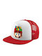 Super Mario Adult Hat Soft Trucker Mesh Red White Polyester Adult Unisex One Size
