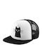 Μαύρη Γάτα Καπέλο Ενηλίκων Soft Trucker Δίχτυ Black White Polyester Ενηλικων Unisex One Size