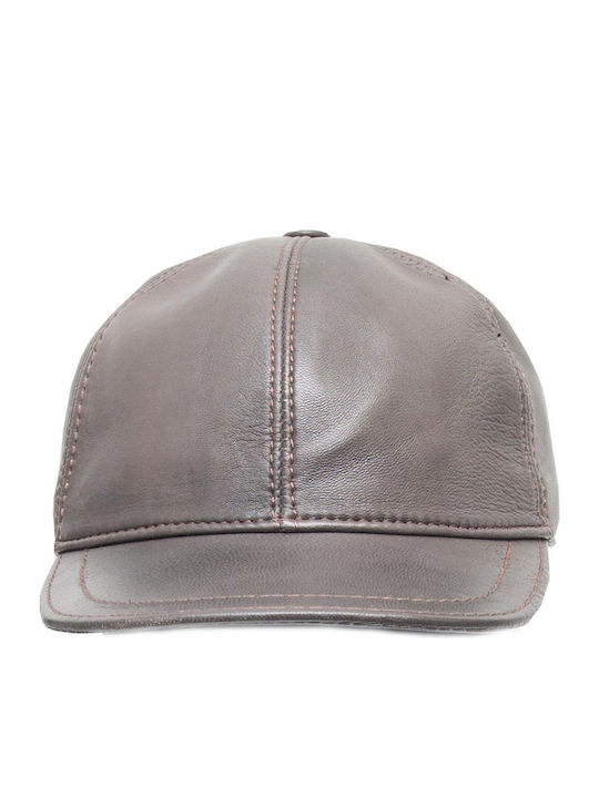 Leather 100 Δερματινο Ανδρικο Καπελο Κωδικος Hat-2 D.brown