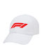 Formula 1 Καπέλο Ενηλίκων Baseball Λευκό 5-φύλλο Polyester Ενηλικων Unisex One Size