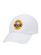 Guns N' Roses Καπέλο Ενηλίκων Baseball Λευκό 5-φύλλο Polyester Ενηλικων Unisex One Size