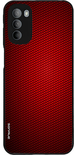 Sonique Carbon Series Case for Motorola Moto G31 4G Moto G41 4G Red