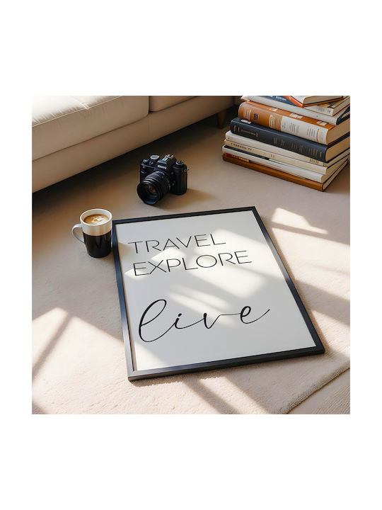 Quote Poster Travel Explore Live Pst25186 30cm ...