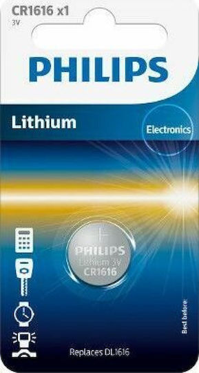 Philips Μπαταρία Λιθίου Ρολογιών CR1616 3V 1τμχ