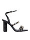 Serena 03 Leather Sandals Black