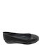 Leather Ballerinas Black
