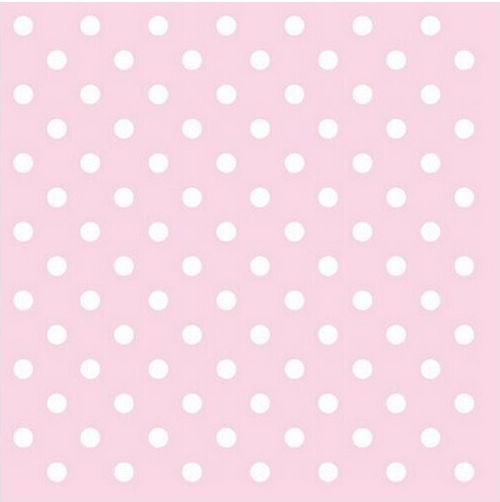 Decoupage Napkin Pastel Dots Rose 1 Piece