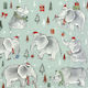 Napkin Decoupage Wild Christmas Light Blue 1 Piece