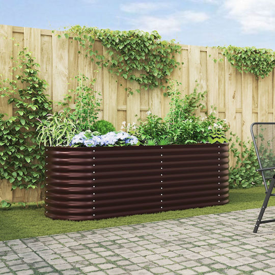 vidaXL Pot Metallic Brown 240x80x81cm.