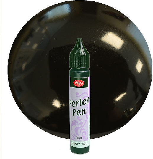 Stilou cu Perlă 25ml Viva Decor Negru
