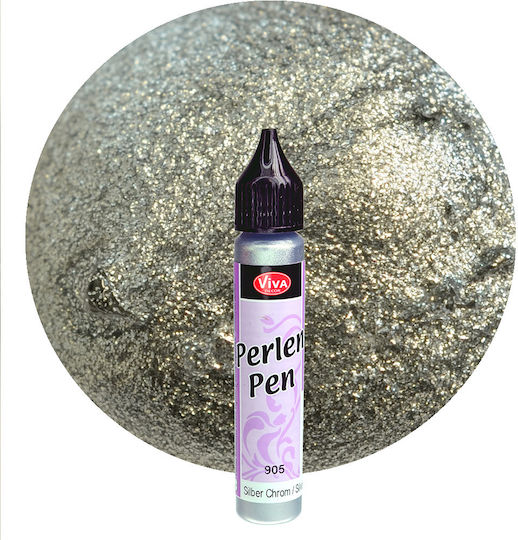 Perlen-pen 25ml Silver Viva Decor