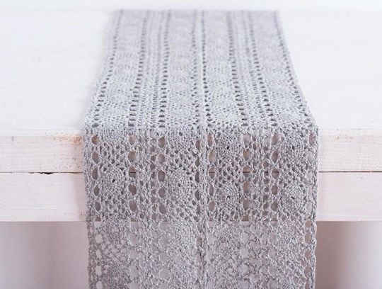 Δαντελα Βαμβακερη 23 Cm Γκρι Beauty Home