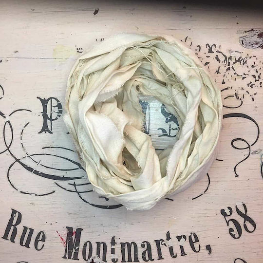 Panglică din in vintage ecru 1,2m