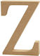 MDF Basisbuchstabe 13cm Dicke 2cm Z