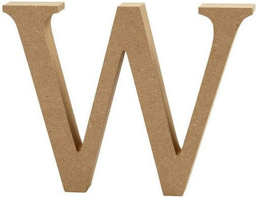 MDF-Buchstabe 13cm Dicke 2cm W